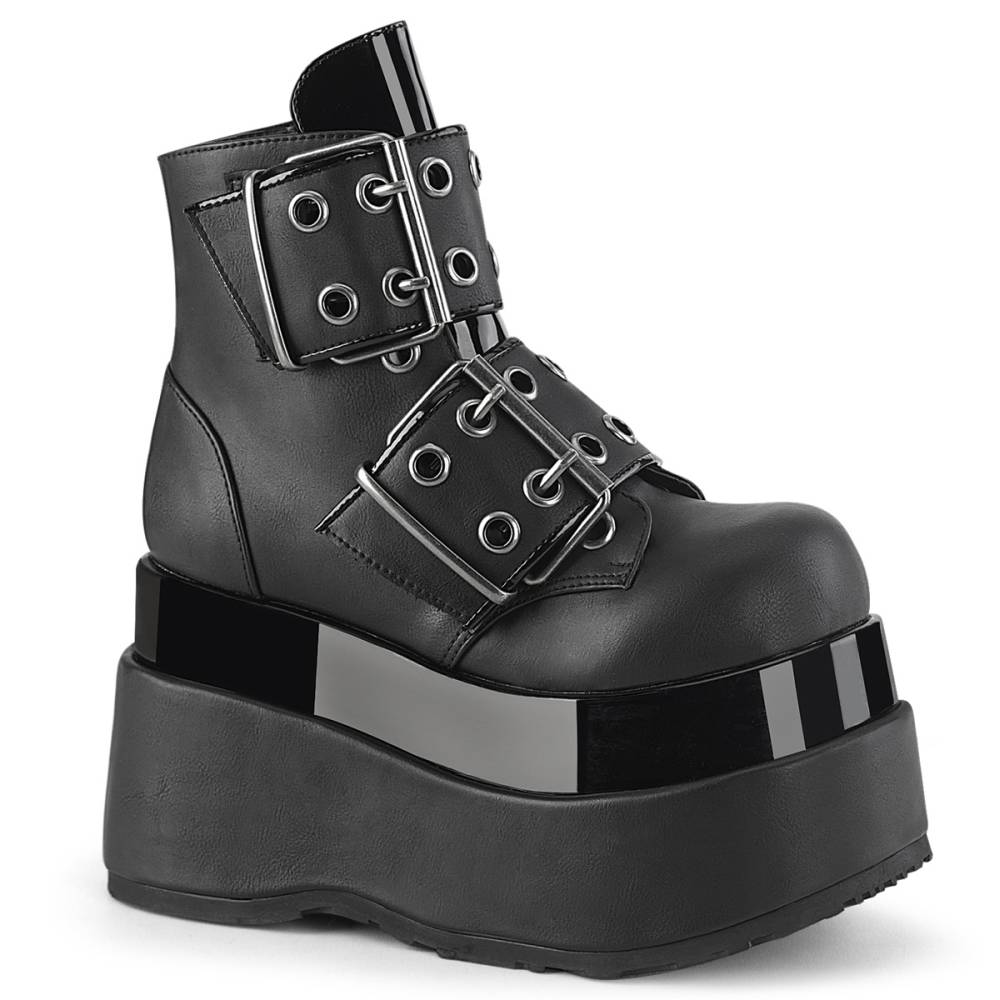 DemoniaCult - BEAR104 Platform Boots - Black